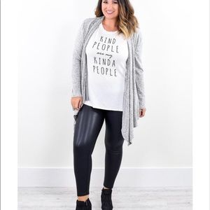 Pants - Faux Leather Leggings Pants - Faux Leather Leggings